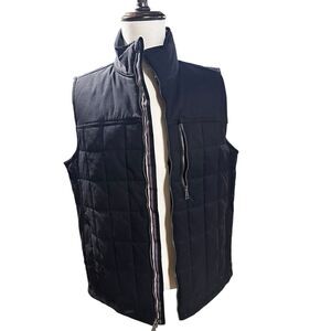 Orvis Vest Men’s Medium Black Full Zip Quilted Insulated Outdoor Classic Fit